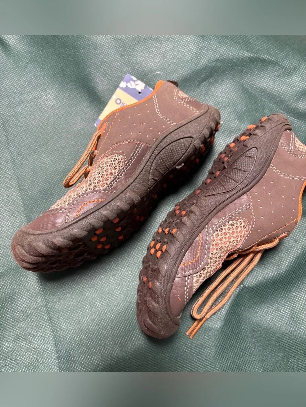Oshkosh Kids Brown and Orange Active Lace-Up Sneakers